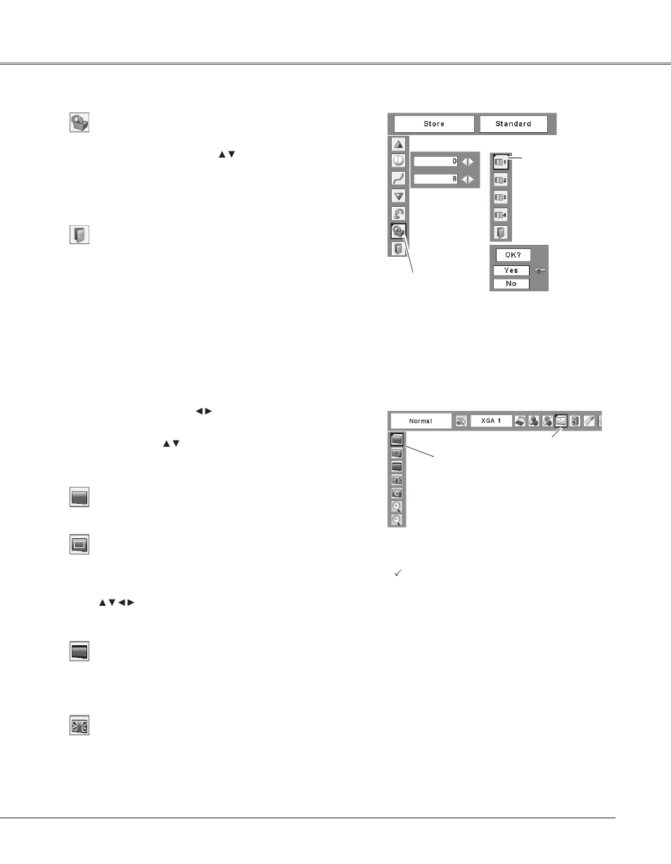 Screen size adjustment, Computer input | Eiki LC-XB33N User Manual | Page 37 / 77