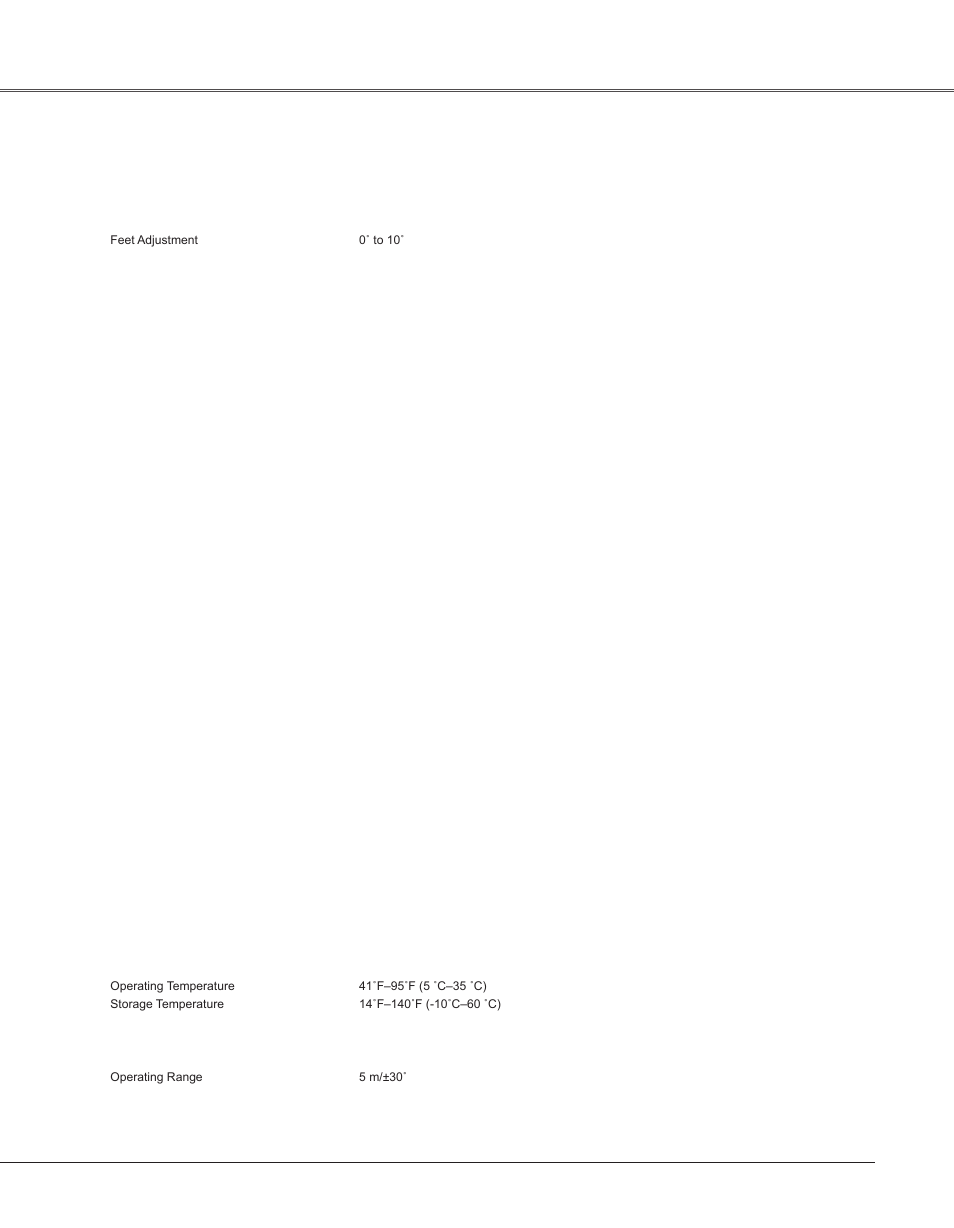 Technical specifications, Appendix, Appendix technical specifications | Eiki LC-XB33N User Manual | Page 71 / 77