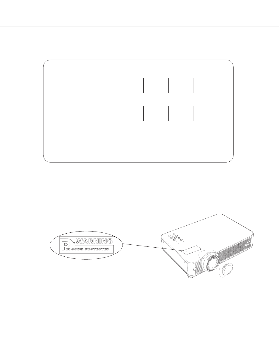 Pin code number memo | Eiki LC-XB33N User Manual | Page 75 / 77