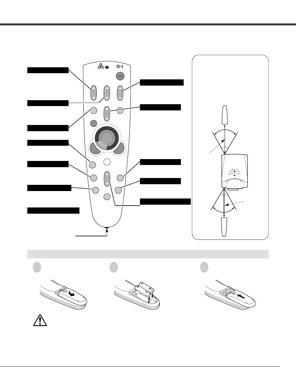 Remote control batteries installation, Before operation | Eiki LC-X986 User Manual | Page 15 / 44