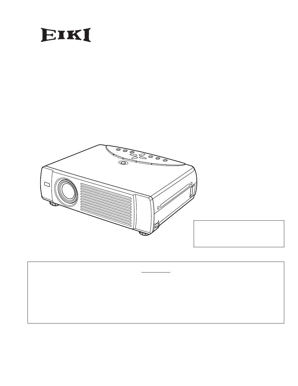 Eiki LC-NB3E User Manual | 88 pages