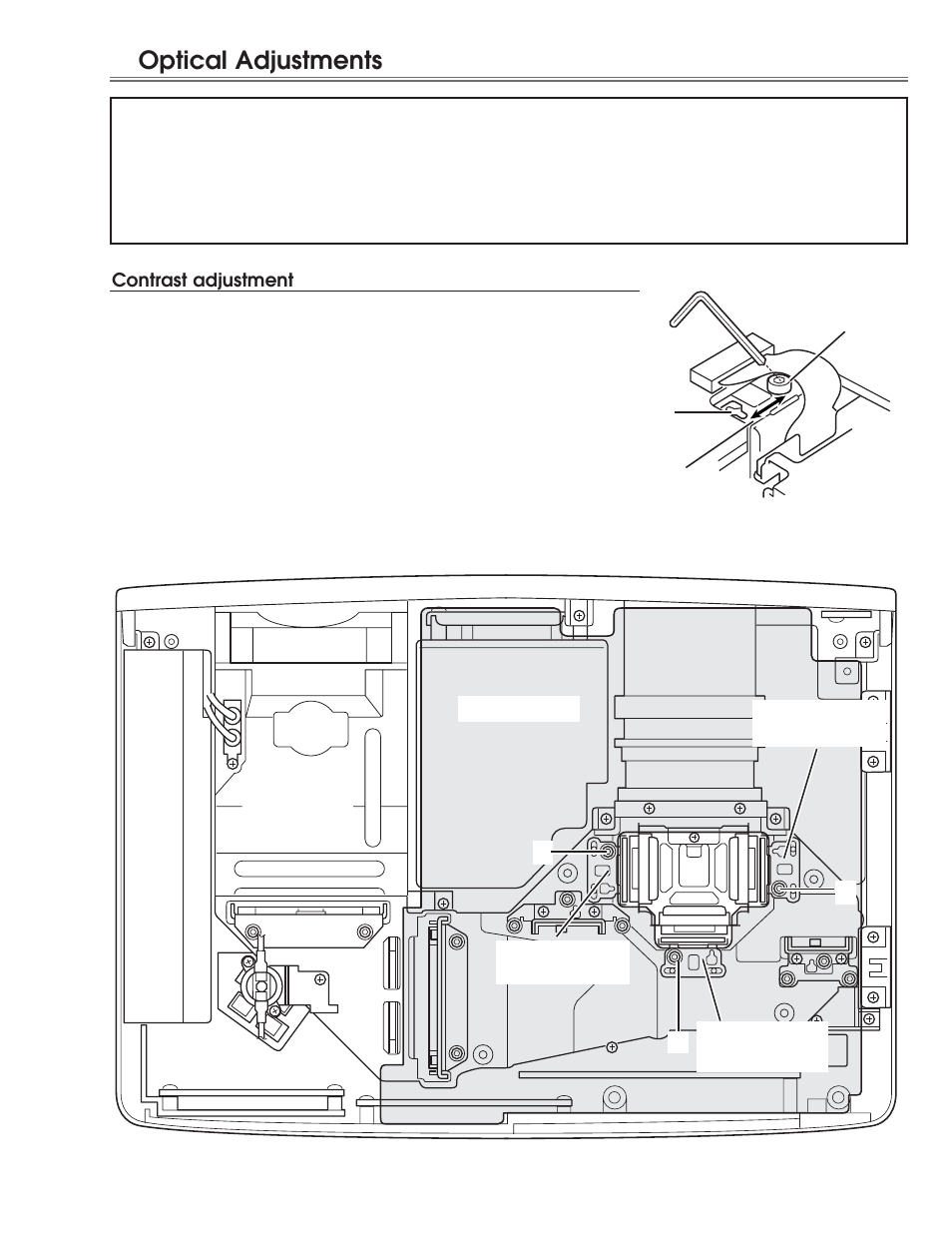 Optical adjustments | Eiki LC-NB3E User Manual | Page 21 / 88