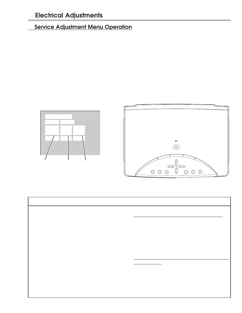 Electrical adjustments, Service adjustment menu operation, Group no. data value item no | Eiki LC-NB3E User Manual | Page 25 / 88