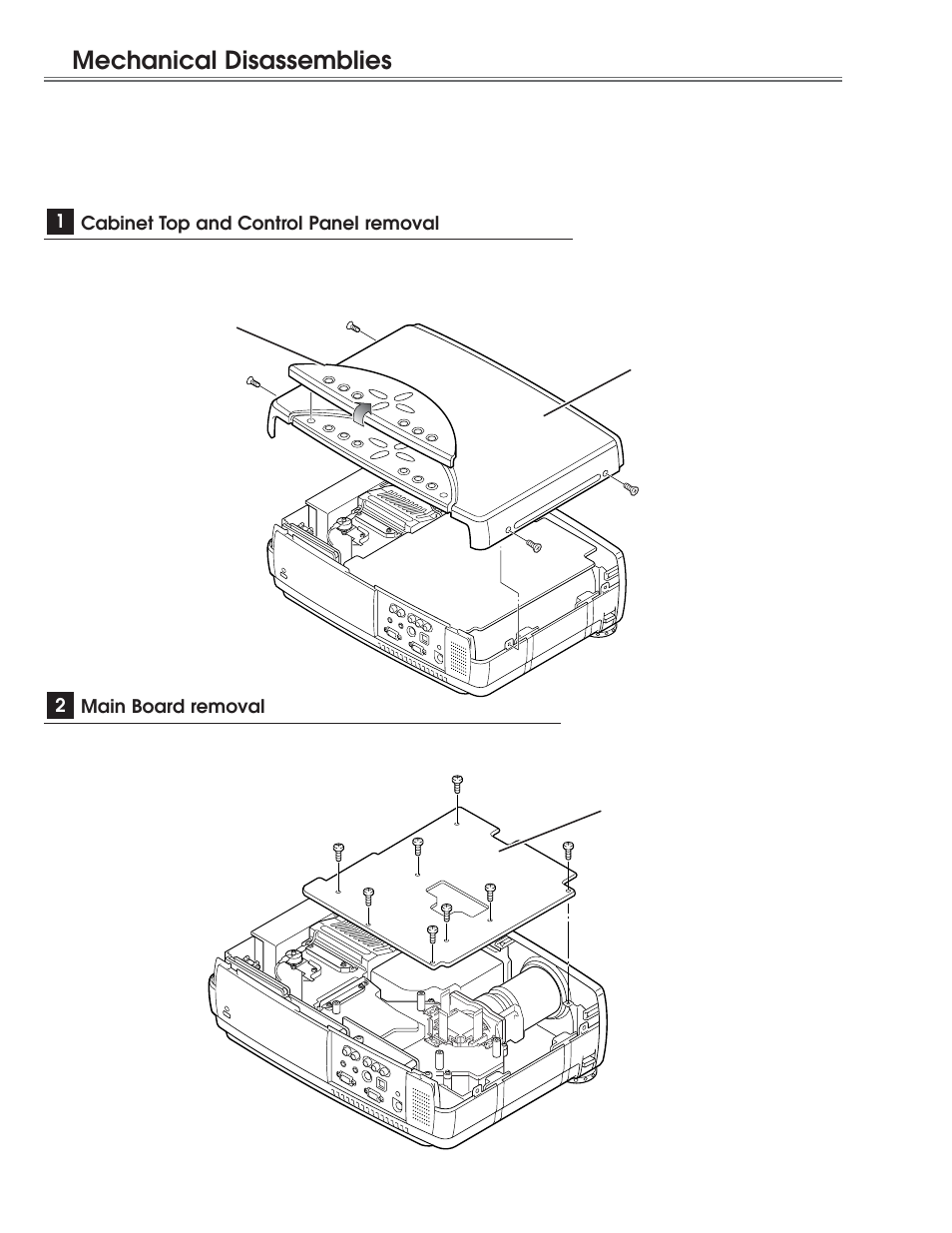 Mechanical disassemblies | Eiki LC-NB3E User Manual | Page 8 / 88