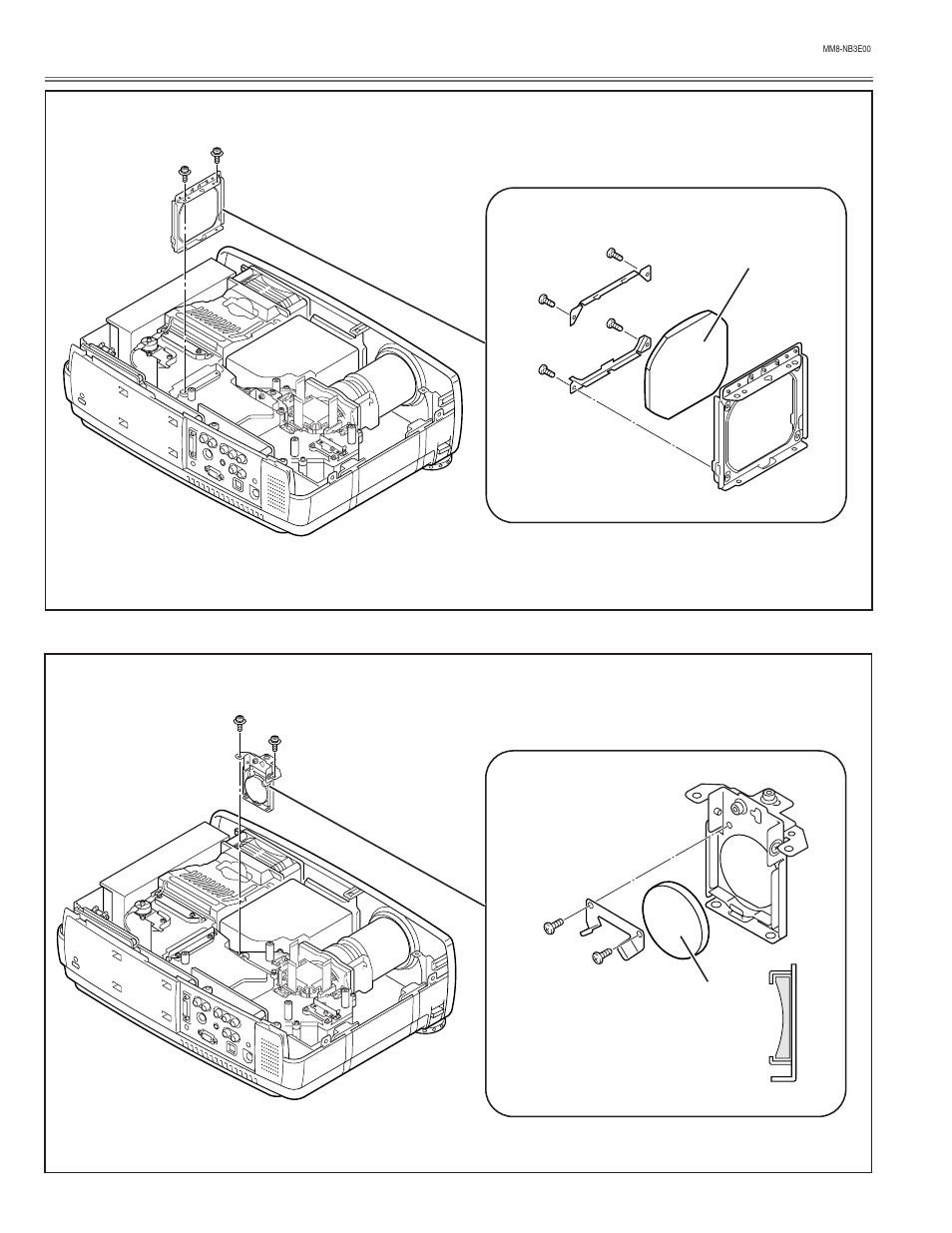 Optical parts list | Eiki LC-NB3E User Manual | Page 80 / 88