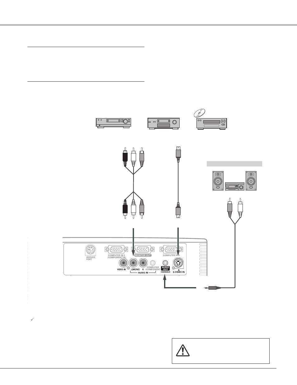 Connecting to video equipment, Connecting to video equipment 17, Installation connecting to video equipment | Eiki LC-XB42 User Manual | Page 17 / 71