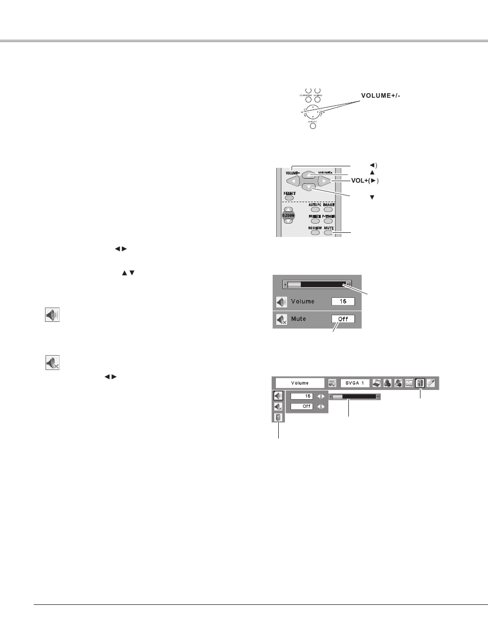 Sound adjustment, Basic operation | Eiki LC-XB42 User Manual | Page 24 / 71