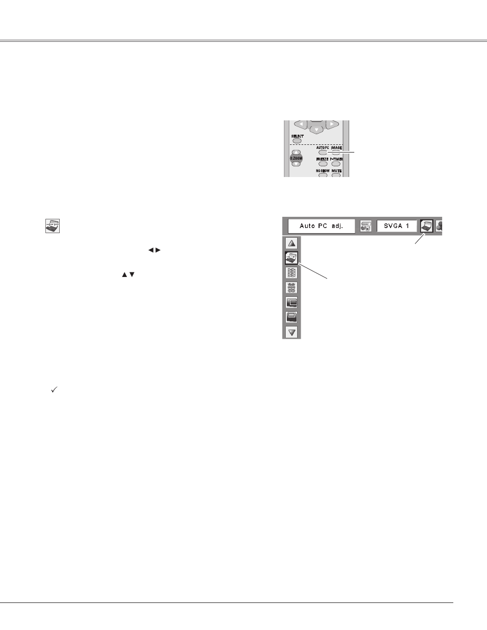 Auto pc adjustment, Computer input | Eiki LC-XB42 User Manual | Page 29 / 71