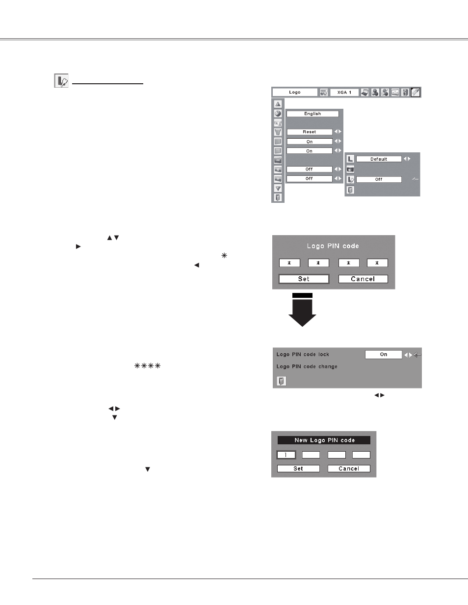 Setting | Eiki LC-XB42 User Manual | Page 46 / 71