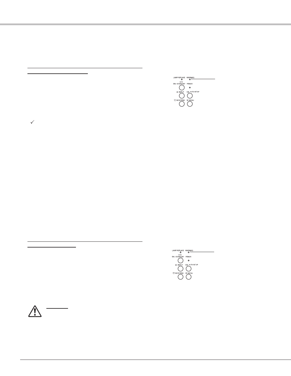 Maintenance and cleaning, Warning indicator | Eiki LC-XB42 User Manual | Page 54 / 71