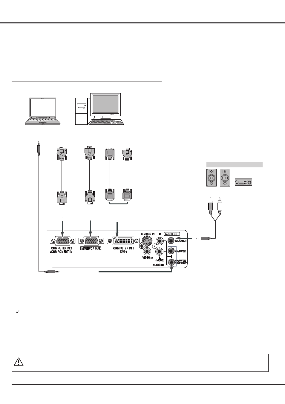 Connecting to a computer, Installation | Eiki LC-XS25 User Manual | Page 14 / 80