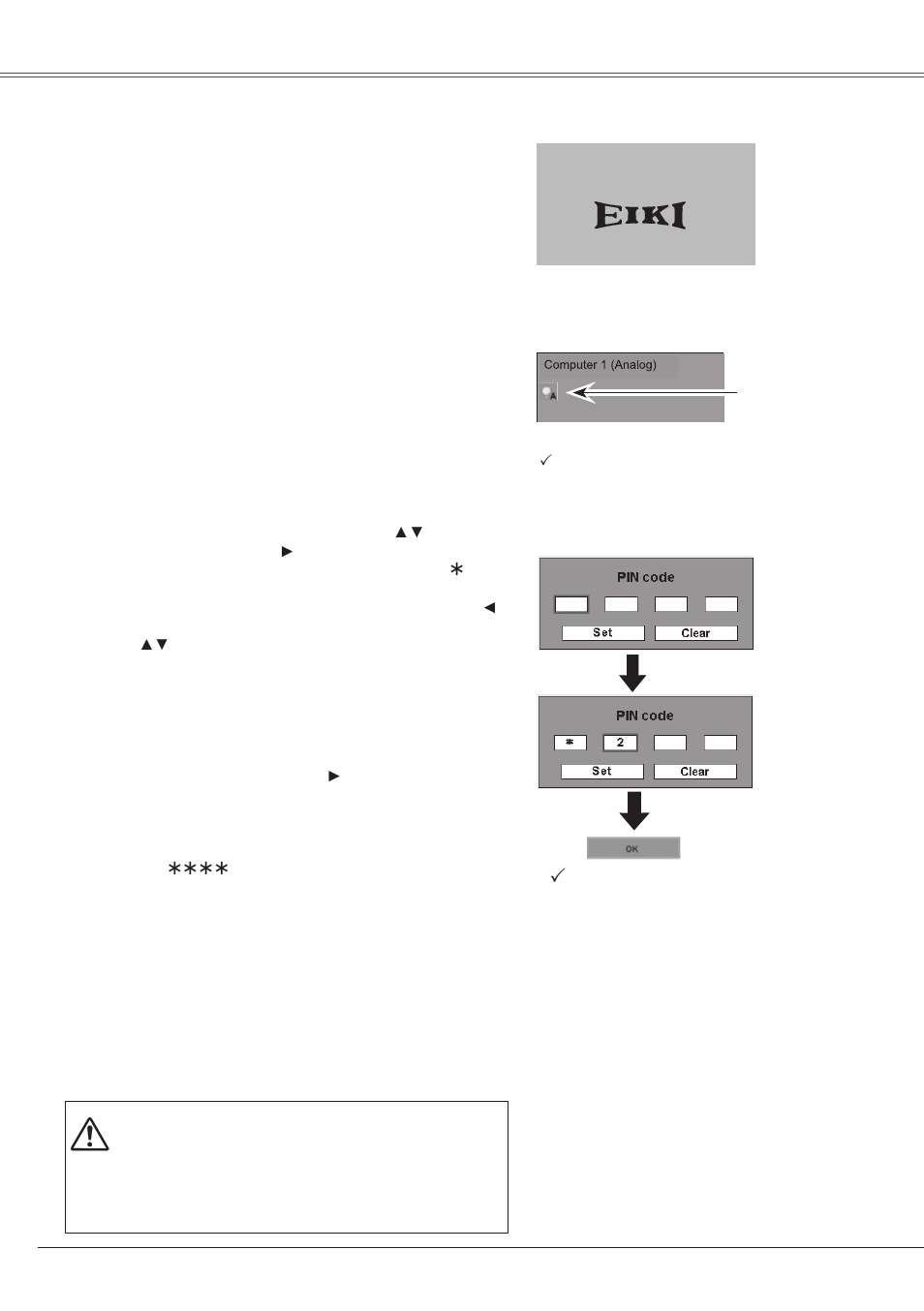 Basic operation, Turning on the projector, 18 basic operation | Eiki LC-XS25 User Manual | Page 18 / 80