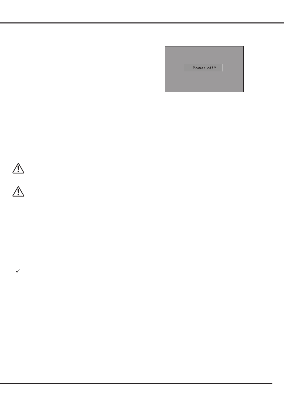 Turning off the projector | Eiki LC-XS25 User Manual | Page 19 / 80