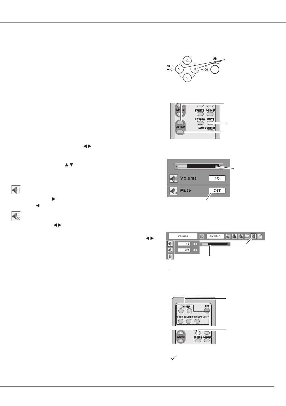 Sound adjustment, Remote control operation, Basic operation | Eiki LC-XS25 User Manual | Page 23 / 80