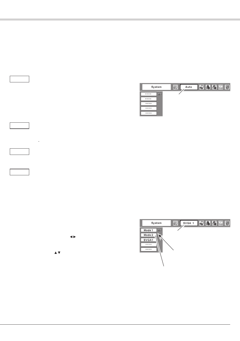 Computer system selection, Computer input | Eiki LC-XS25 User Manual | Page 27 / 80