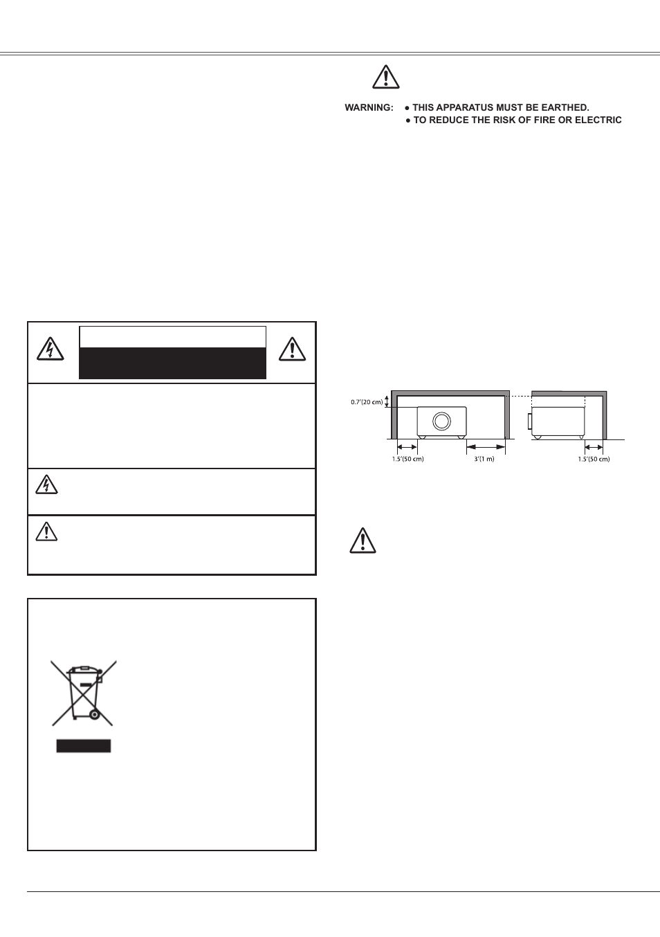 To the owner, 4to the owner, Safety precaution | Eiki LC-XS25 User Manual | Page 4 / 80