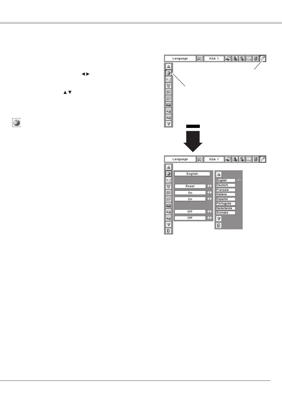 Setting, 45 setting | Eiki LC-XS25 User Manual | Page 45 / 80