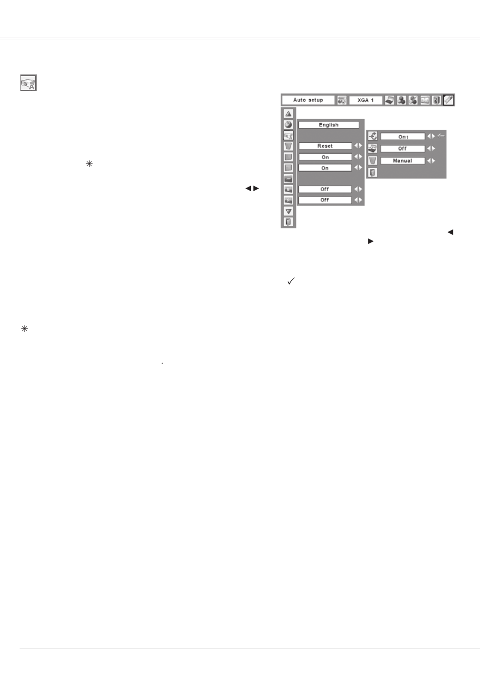 Setting | Eiki LC-XS25 User Manual | Page 46 / 80