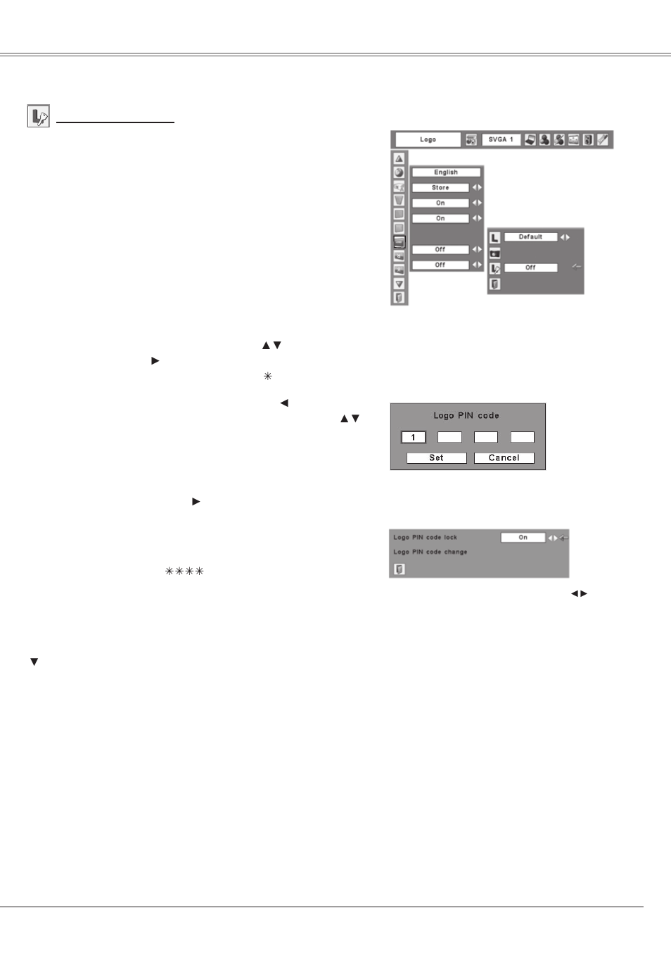 Setting | Eiki LC-XS25 User Manual | Page 49 / 80