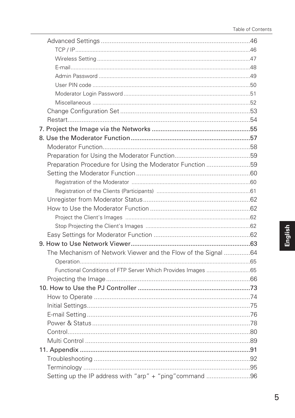 Eiki XG-705A User Manual | Page 5 / 96
