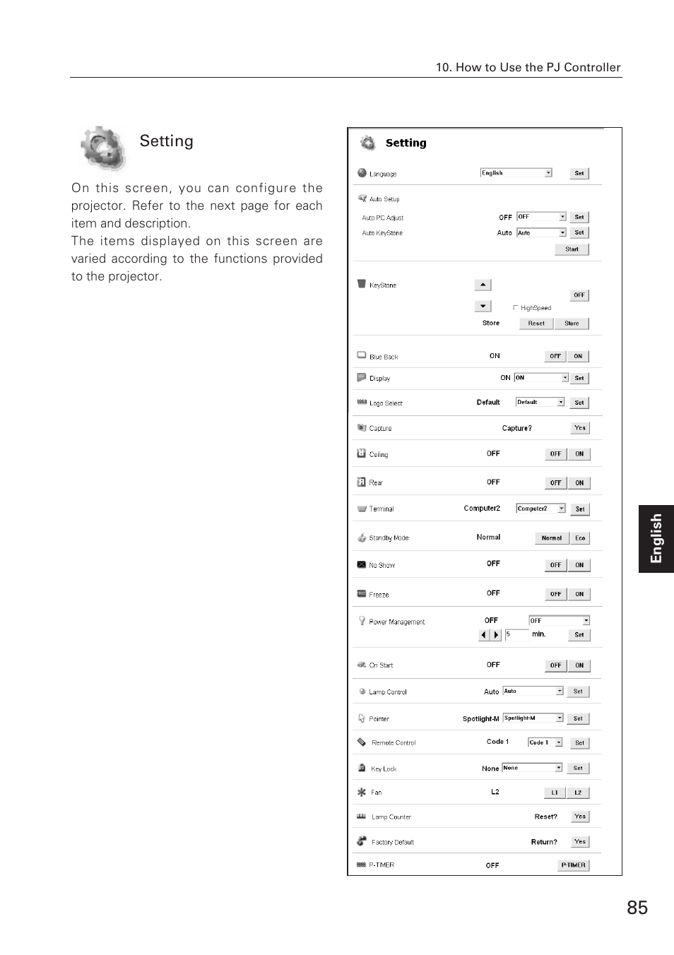 Eiki XG-705A User Manual | Page 85 / 96