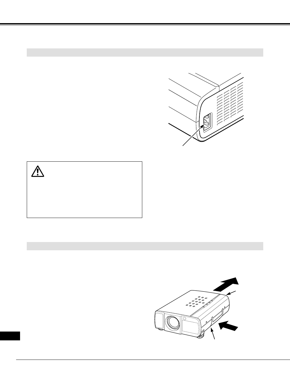 Preparación, Ventilación, Conexión del cable de alimentación de ca | Eiki LC-NB2W User Manual | Page 160 / 191