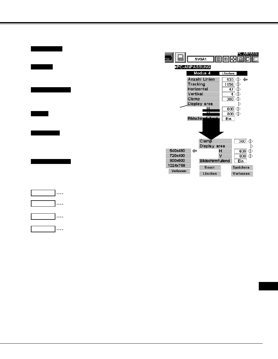 Computerbetriebsart | Eiki LC-NB2W User Manual | Page 63 / 191