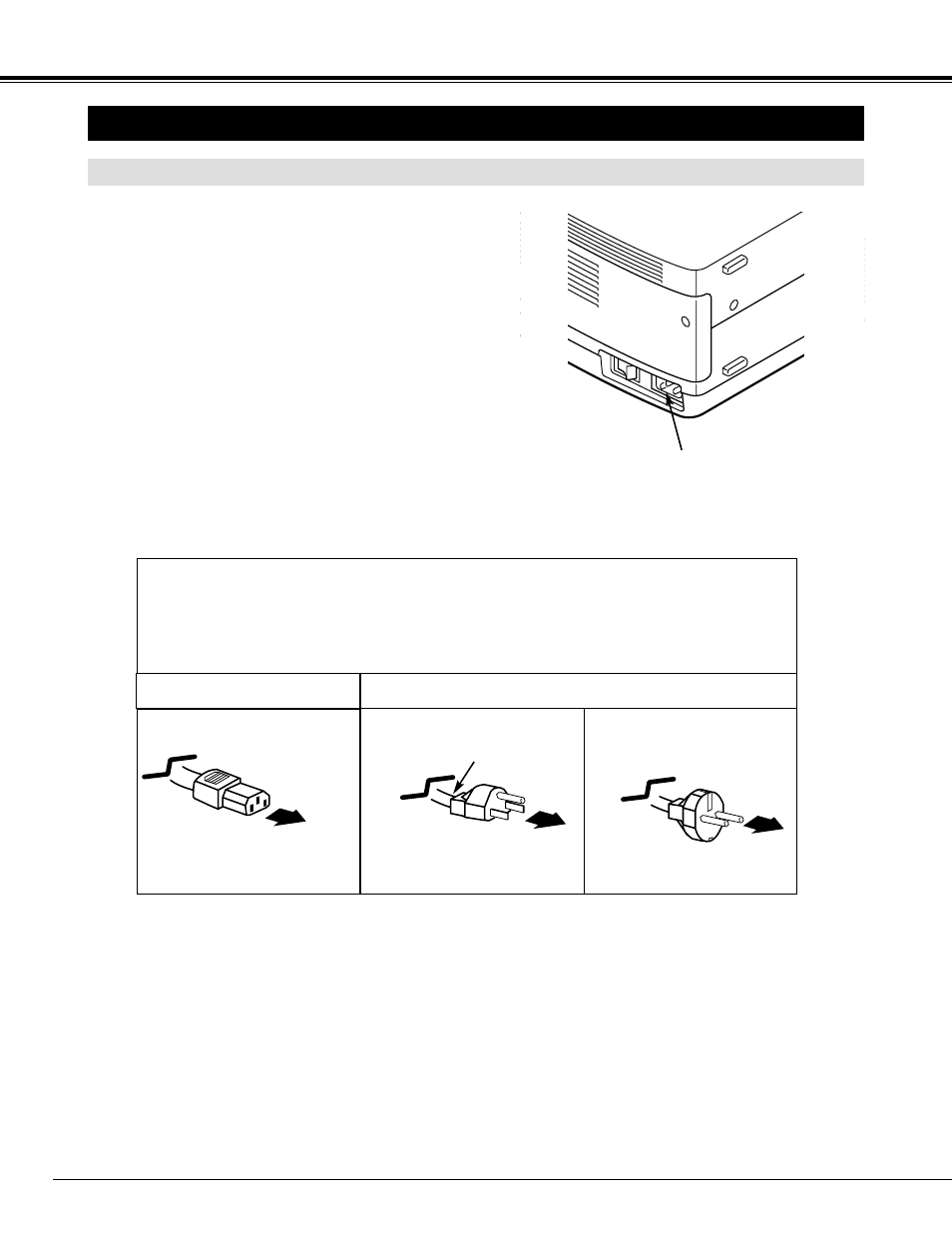 Setting-up projector, Connecting ac power cord, Preparation | Projector side ac outlet side | Eiki LC-X5 User Manual | Page 8 / 52