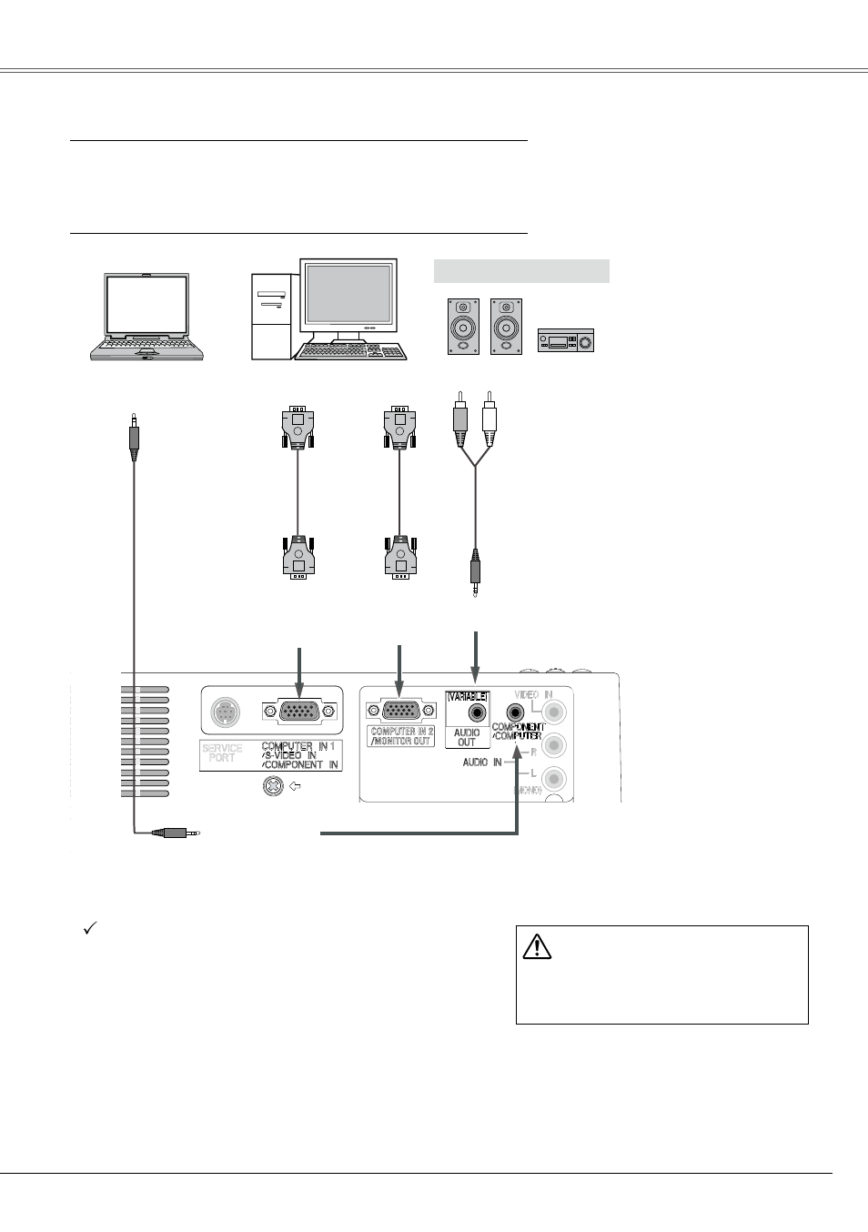 Connecting to a computer, Installation | Eiki LC-XB21B User Manual | Page 15 / 68