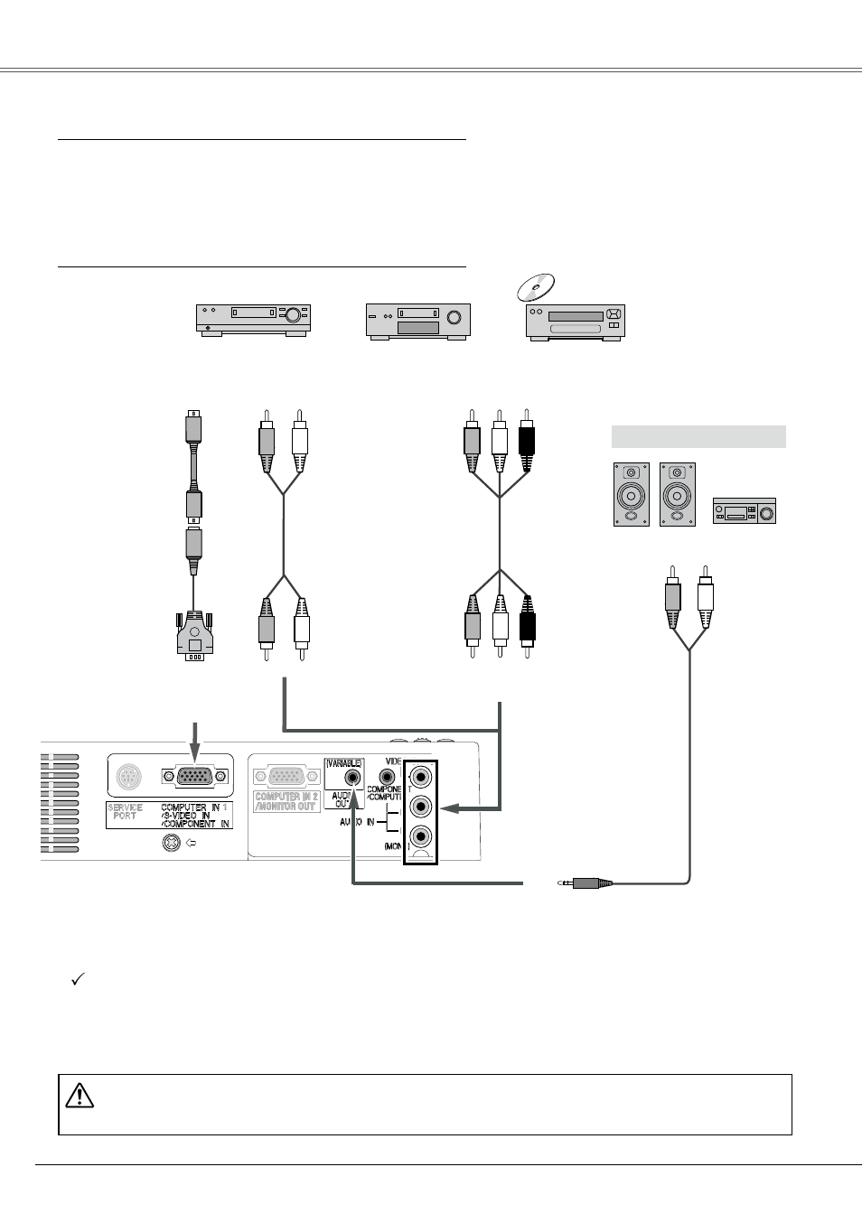 Connecting to video equipment, Installation | Eiki LC-XB21B User Manual | Page 16 / 68