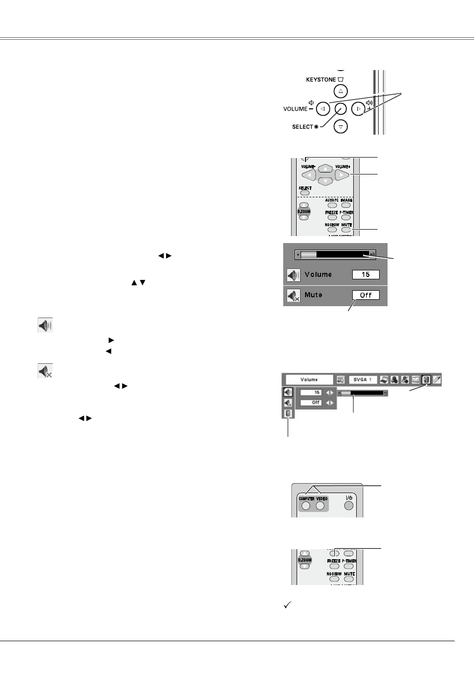 Sound adjustment, Remote control operation, Basic operation | Eiki LC-XB21B User Manual | Page 23 / 68