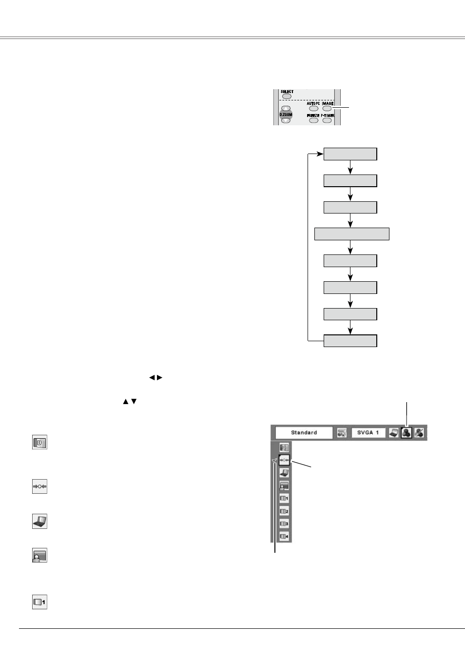 Image level selection, Computer input | Eiki LC-XB21B User Manual | Page 30 / 68