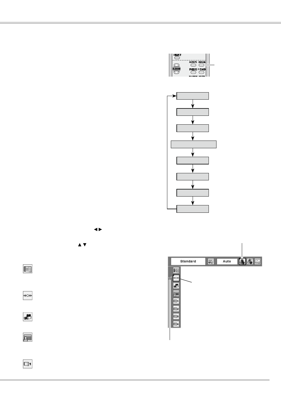 Image level selection, Video input | Eiki LC-XB21B User Manual | Page 37 / 68