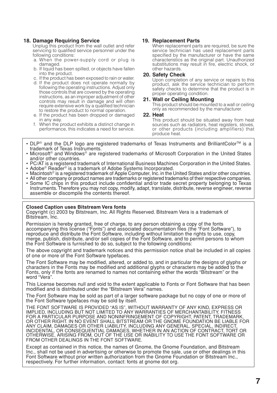 Eiki EIP-250 User Manual | Page 9 / 70