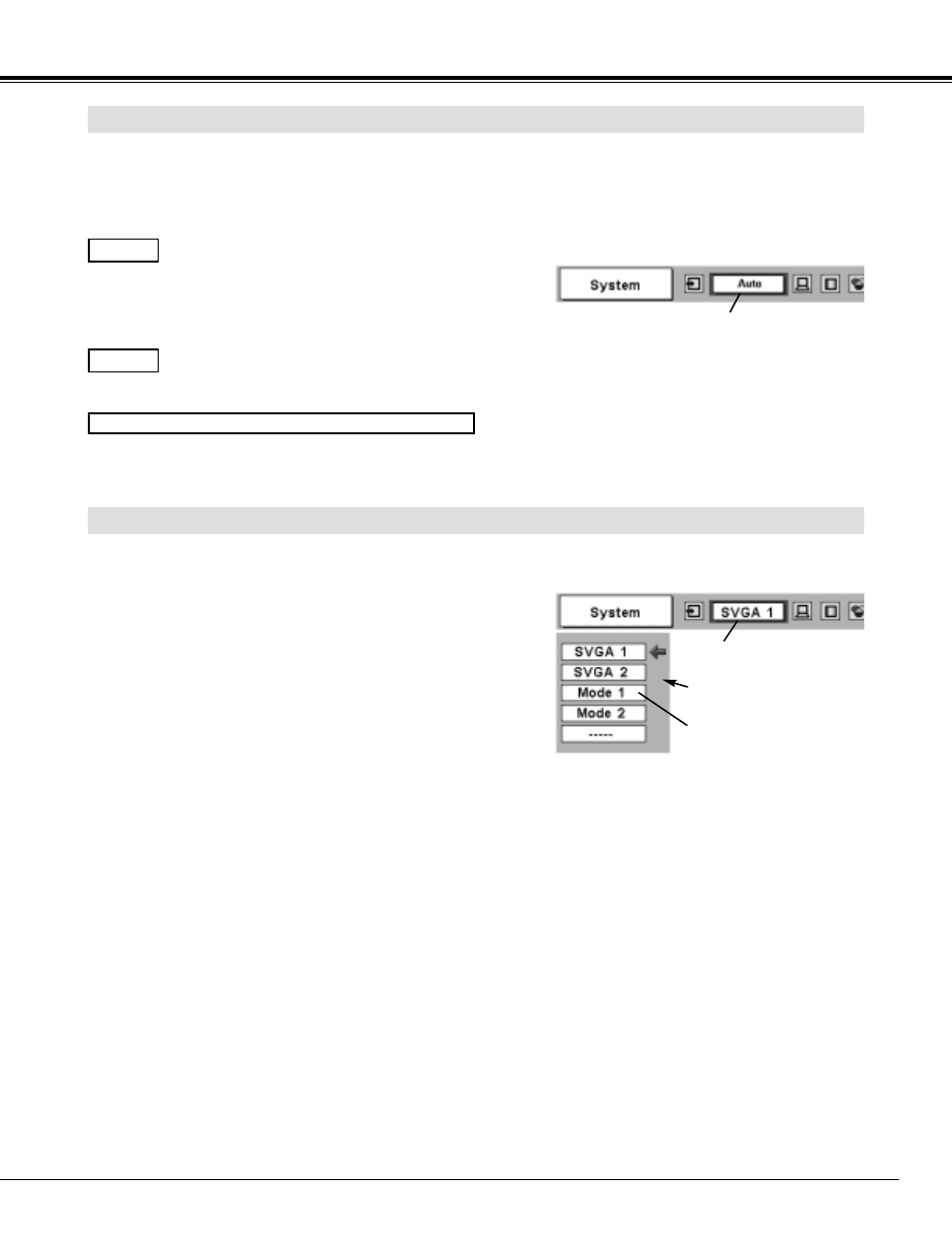 Select computer system manually, Automatic multi-scan system computer input | Eiki LC-XT2 User Manual | Page 27 / 52