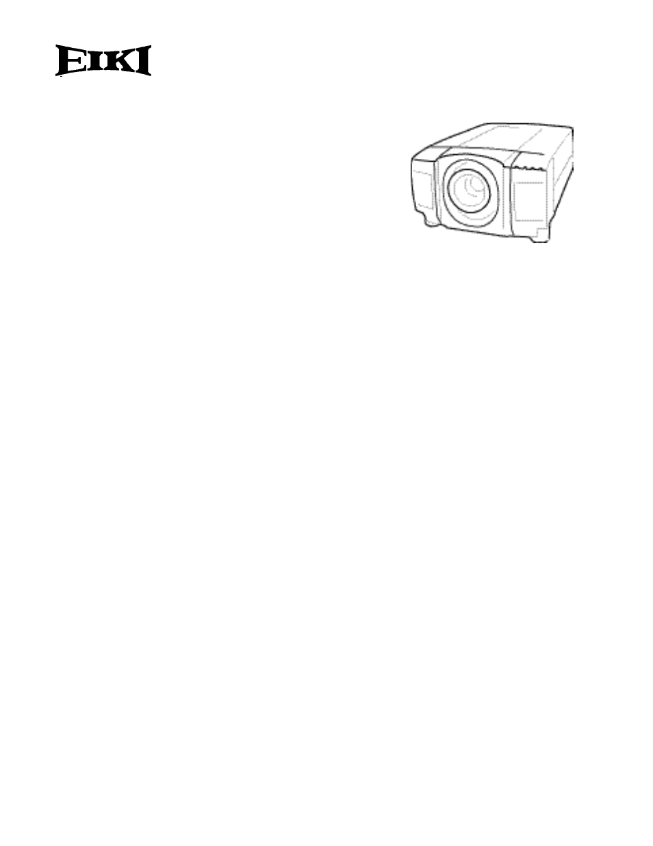 Eiki LC-X3L User Manual | 1 page