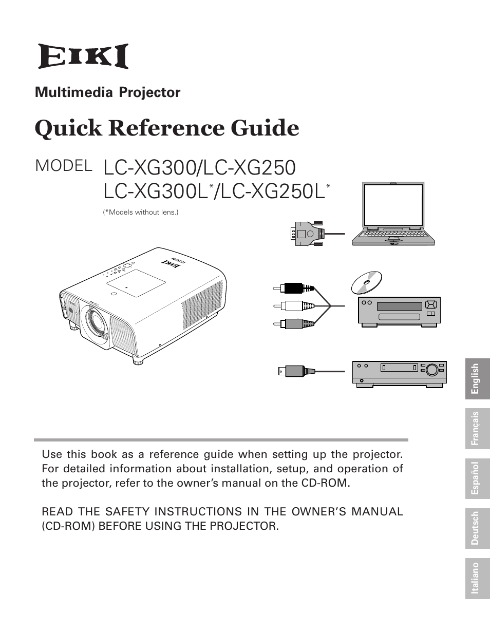 Eiki LC-XG250L User Manual | 22 pages