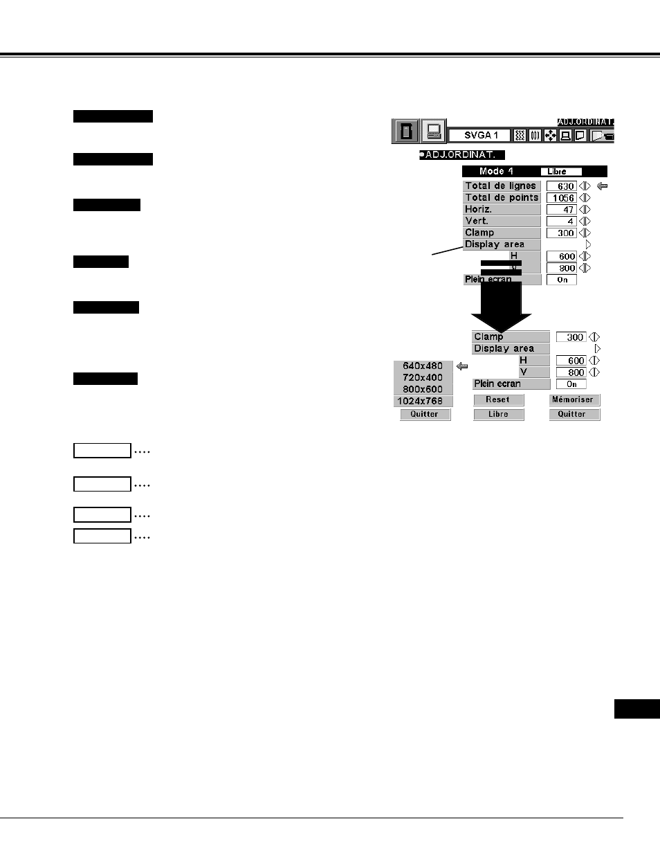 Mode d’ordinateur | Eiki LC-NB2 User Manual | Page 117 / 232