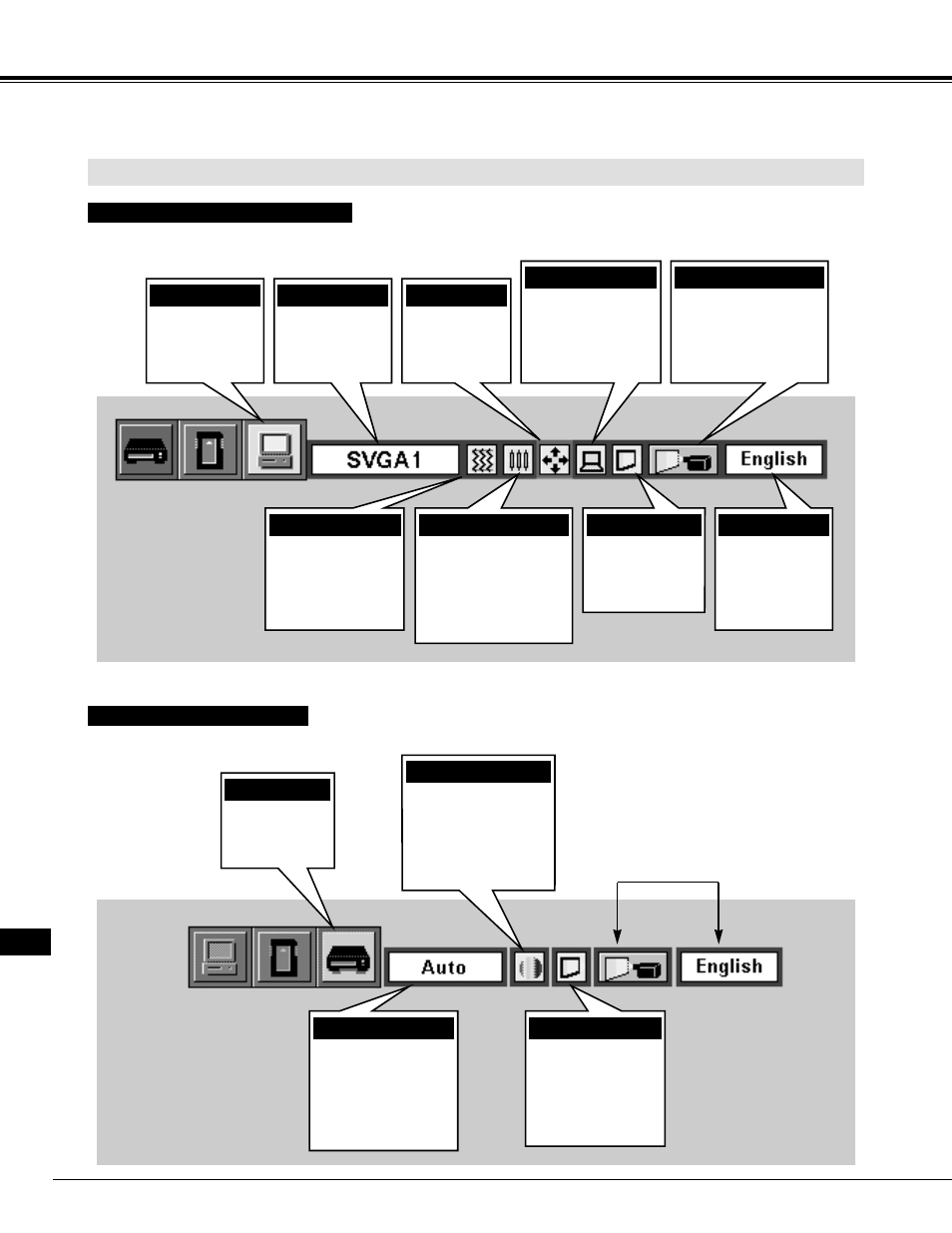Menu bar, Before operation | Eiki LC-NB2 User Manual | Page 18 / 232