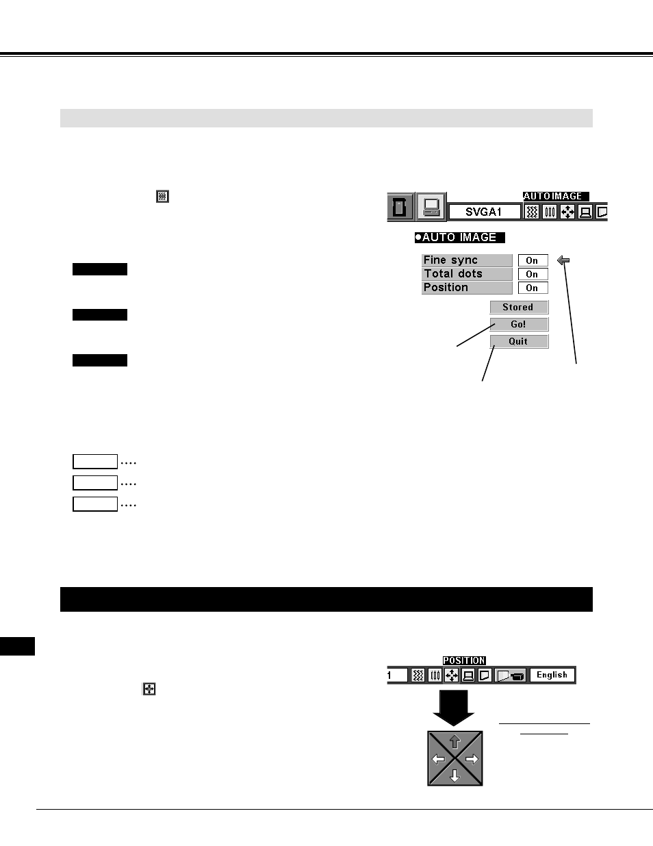 Picture position adjustment, Computer mode, Auto image function | Eiki LC-NB2 User Manual | Page 28 / 232