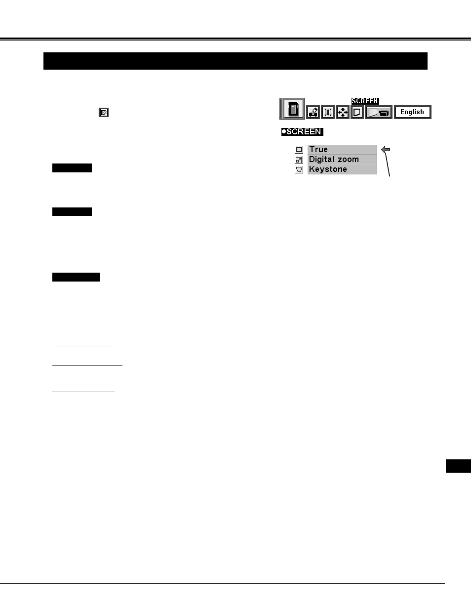 Picture screen adjustment, Mci mode | Eiki LC-NB2 User Manual | Page 37 / 232