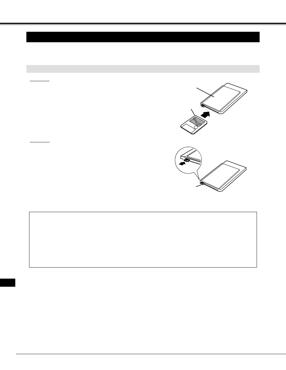 Smartmedia and pc card adapter, Mci mode, Install / remove the smartmedia | Eiki LC-NB2 User Manual | Page 38 / 232