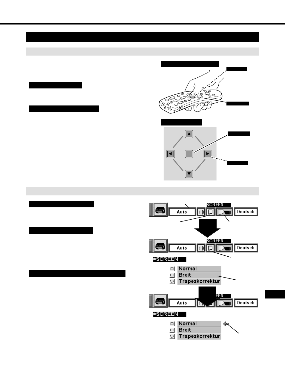 Bildschirmmenüs, Bedienung der bildschirmmenüs bildschirmmenüs, Vor der inbetriebnahme | Eiki LC-NB2 User Manual | Page 63 / 232