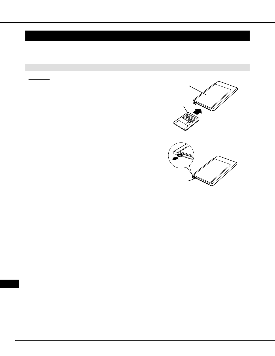 Smartmedia und pc-kartenadapter, Mci-beriebsart, Einsetzen/entfernen von smartmedia | Eiki LC-NB2 User Manual | Page 84 / 232