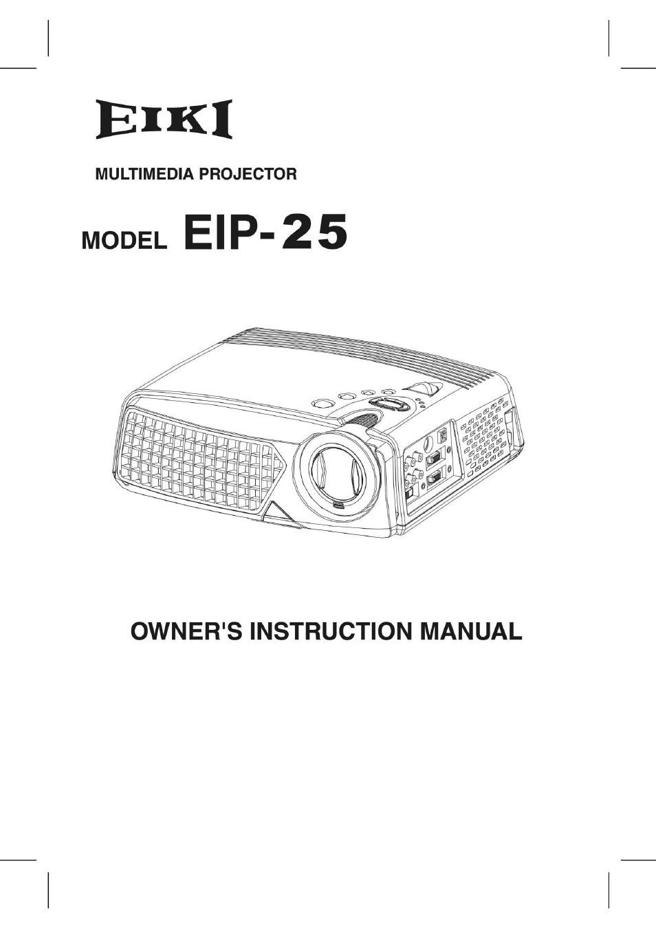 Eiki EIP-25 User Manual | 32 pages