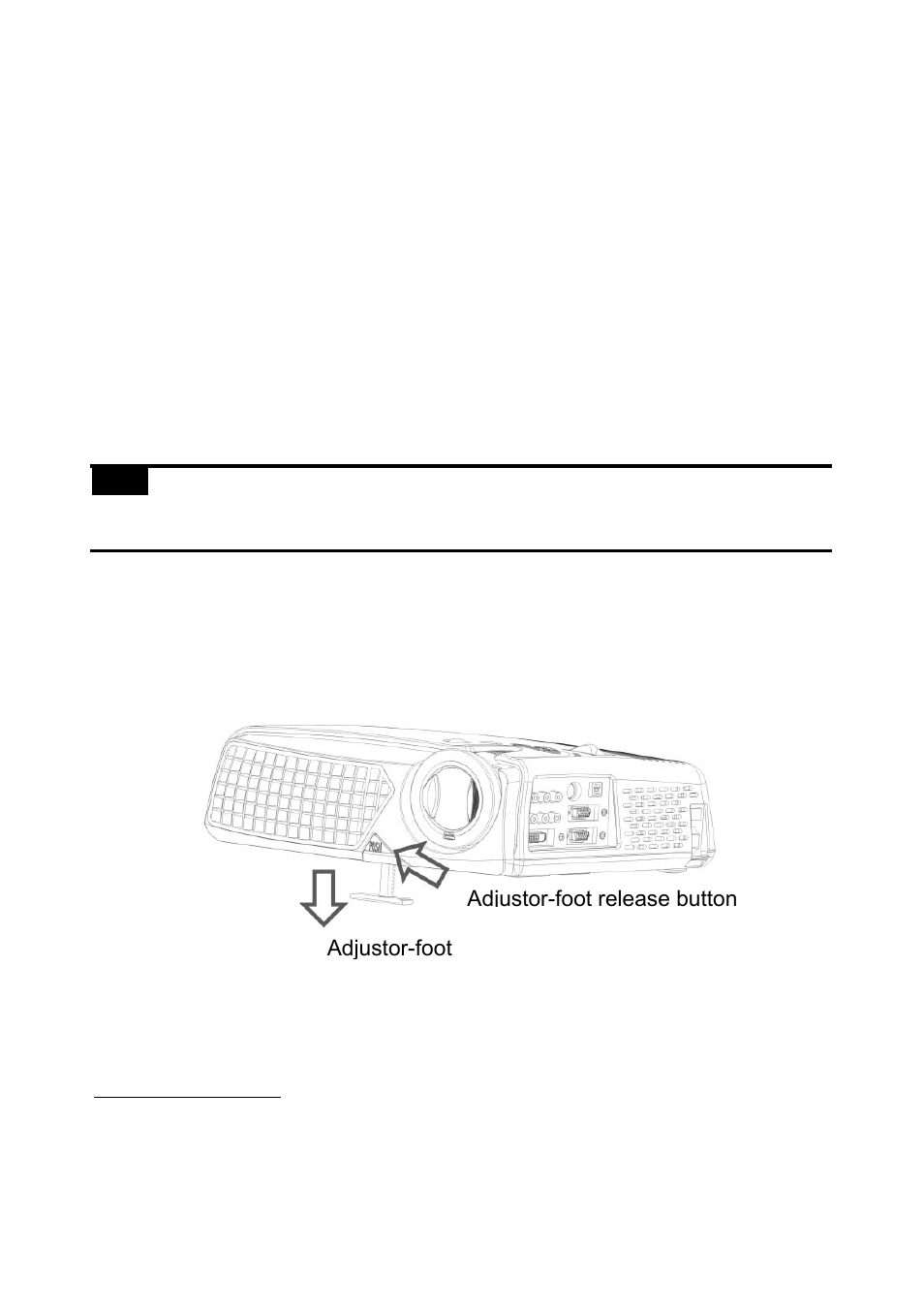 Turning off the projector, Adjusting the projected image height | Eiki EIP-25 User Manual | Page 15 / 32