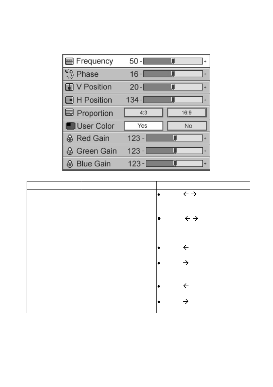 Display (computer mode) | Eiki EIP-25 User Manual | Page 19 / 32