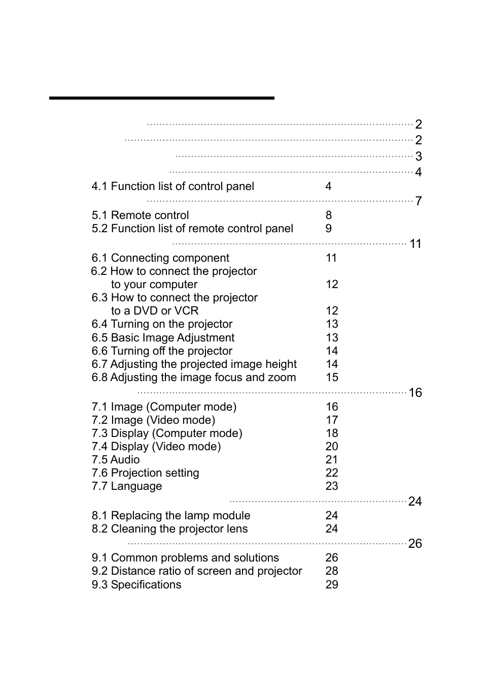 Eiki EIP-25 User Manual | Page 2 / 32