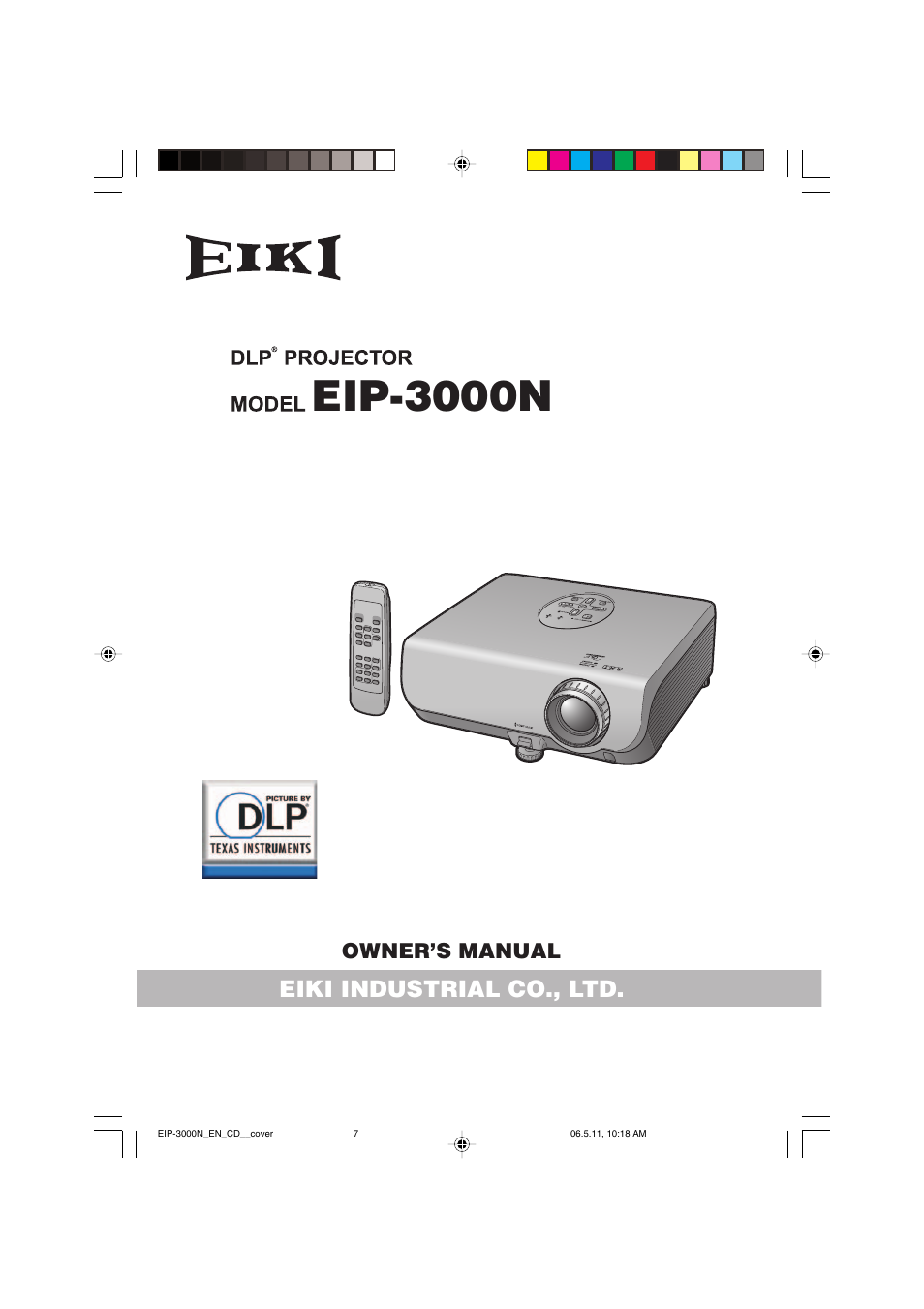Eiki EIP-3000N User Manual | 68 pages
