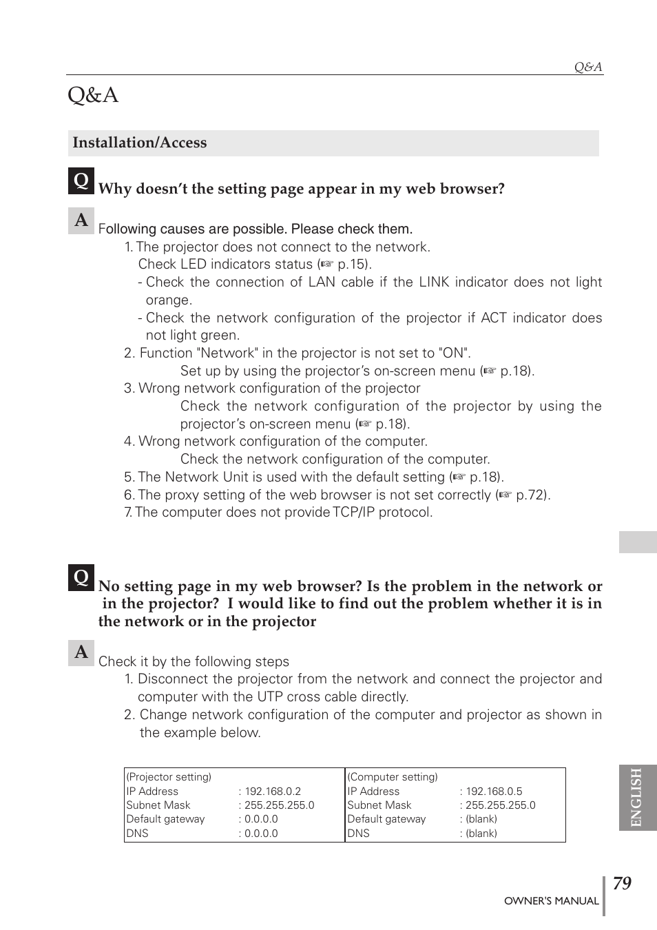 Eiki PJNET-300 User Manual | Page 79 / 86